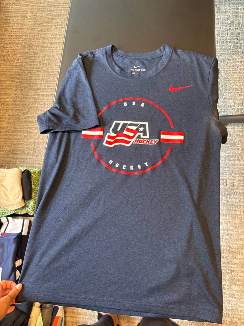 Nike Navy USA Hockey Short-Sleeve Performance Tee